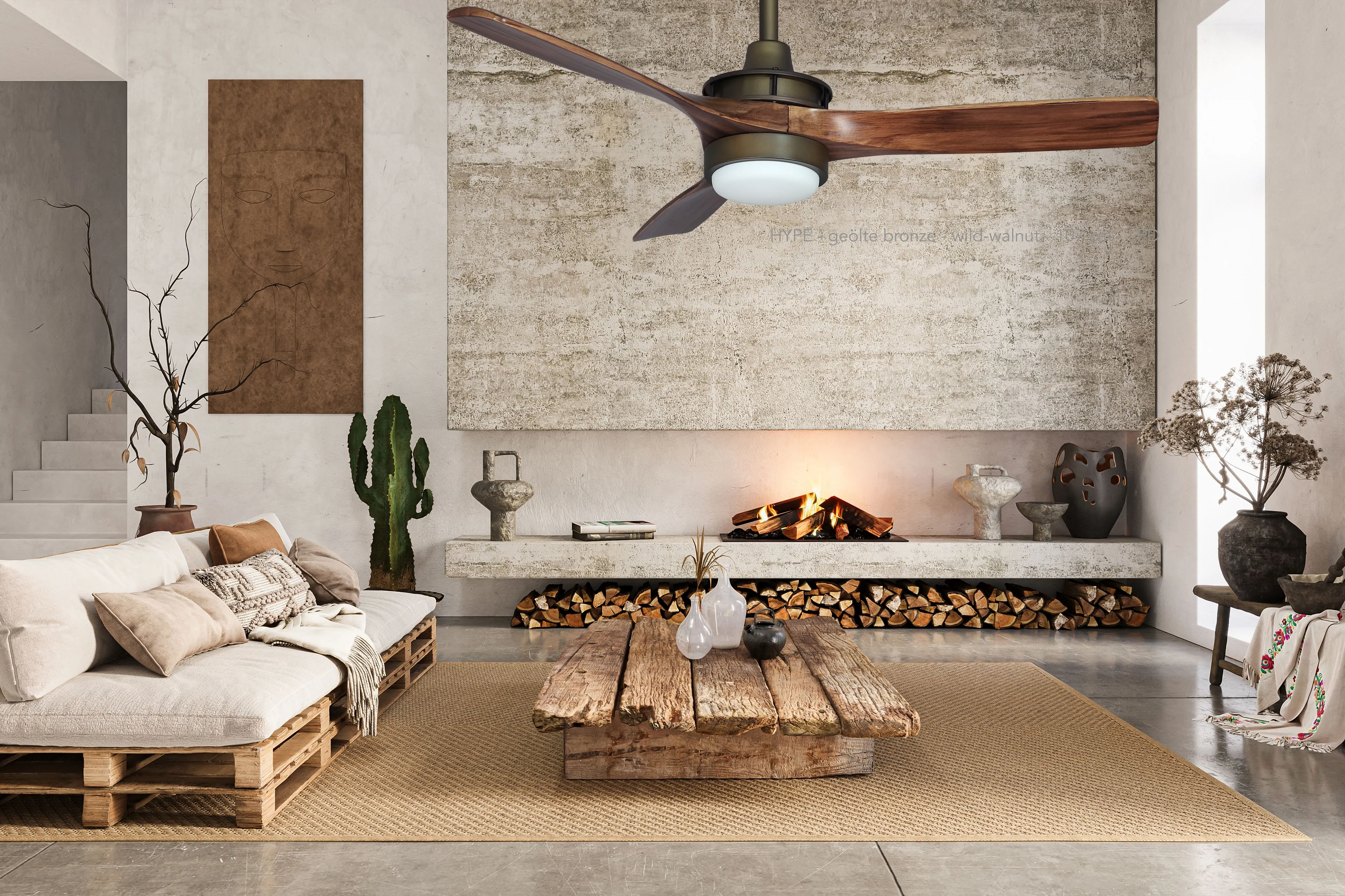 Deckenventilator klein mit und ohne Licht