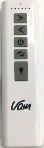 Ventilador de techo KOA negro con LED 152 cm