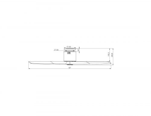 Ventilatore da soffitto SLICE graphit Wash-Oak