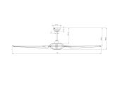 Energiespar Deckenventilator VOGUE WI-FI LED weiß 190 cm Energiespar Deckenventilator VOGUE WI-FI LED weiß 190 cm
