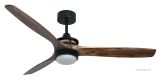 Energiespar Deckenventilator HYPELIGHT Wi-Fi schwarz ROSE Wild-Walnut
