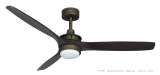 Ventilador de techo HYPE WI-FI BRONZO walnut