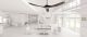 Ceiling fan KOA Nickel 178 cm