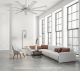 Energiespar Deckenventilator HURRICANE nickel 130 cm