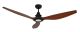 Outdoor DC Ventilatore da soffitto TAMAO nero Koa con LED 150 cm