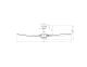 Ventilateur de plafond SLIMLED noir Koa 160 cm
