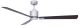 Energiespar Deckenventilator FACTORY chrom 120 CM