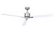 Energiespar Deckenventilator FACTORY chrom 120 CM