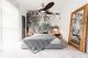 Ventilatore da soffitto KOA nichel satinato con LED 132 cm
