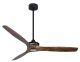 Ceiling fan HYPE Wi-Fi Black rose brass wild walnut