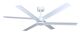 Energiespar Deckenventilator 3PLUS3 weiß Wi-Fi 130 cm