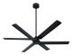 Ceiling fan 3PLUS3 black LED Wi-Fi
