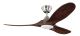 Ventilatore da soffitto KOA nichel satinato con LED 152 cm