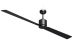 Energiespar Deckenventilator FACTORY WI-FI schwarz 180 cm