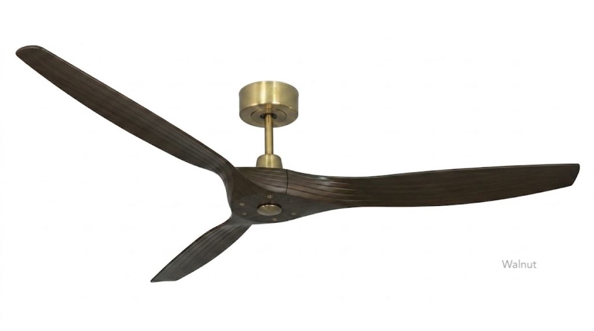 Outdoor Deckenventilator LINES WI-FI soft-brass 150 cm