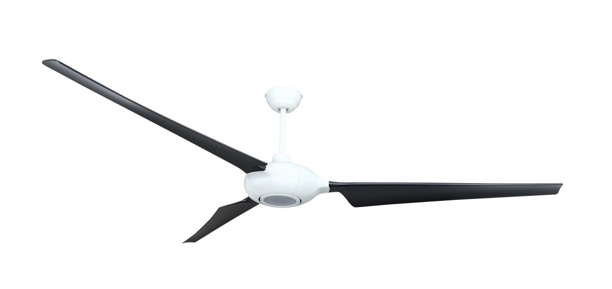 Ventilatore da soffitto VOGUE LED bianco/nero 193 cm