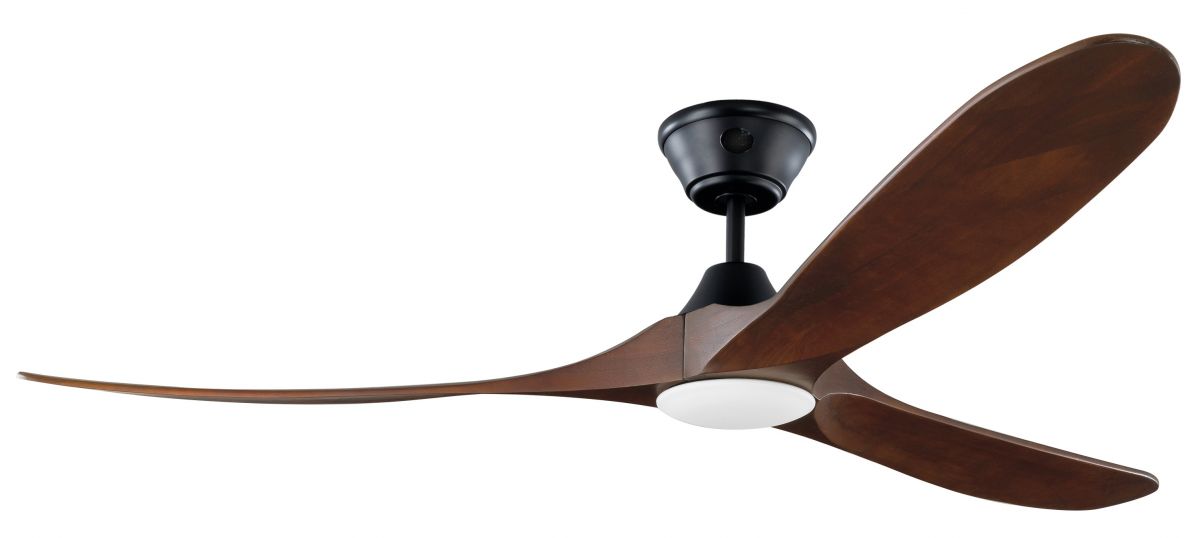 Ventilatore da soffitto KOA nero con LED 152 cm