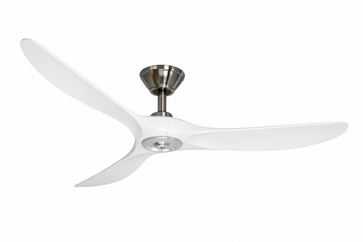 Ventilador de techo niquel blanco KOA 152 cm